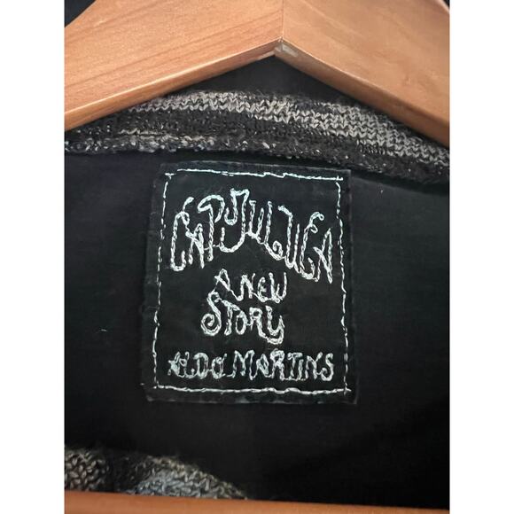 Cap Juluca A New Story Aldo Martins Knit Top Funky Artsy Abstract Size 12 JL - Picture 7 of 9